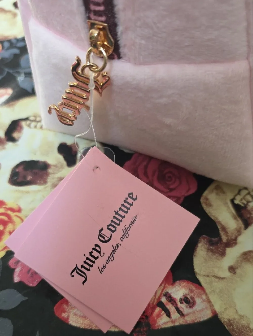 💖 NEW Juicy Couture Velour Cosmetic Bag & Travel Bottle Set – Blush Pink 💖